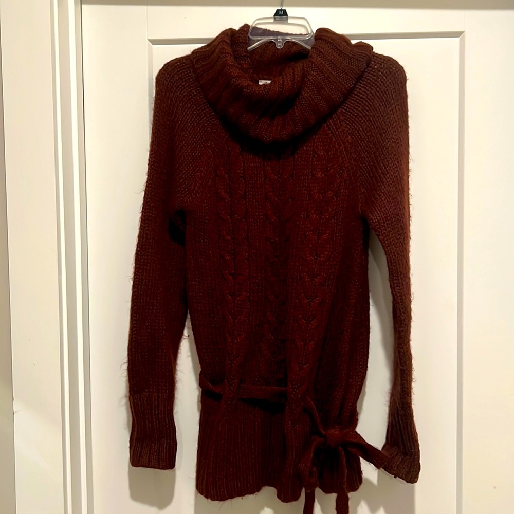 BCBGeneration burgundy tunic sweater